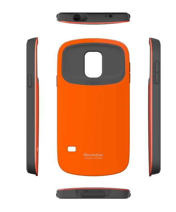 iFace Revolution Galaxy S5 Case Cover Dual Layer Bumper Protection orange